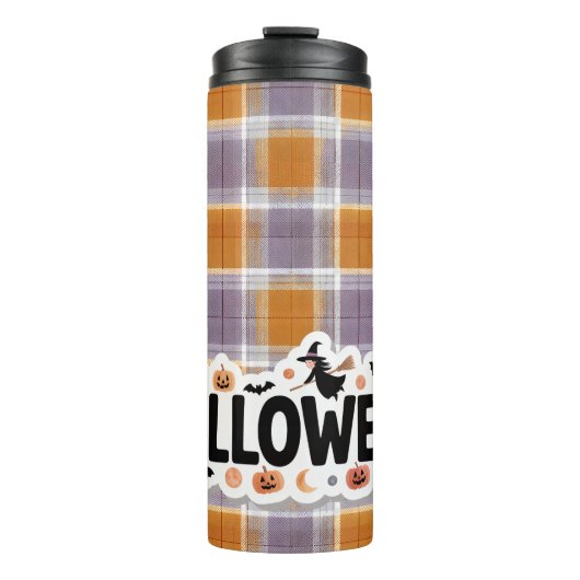 Bouteilles Isothermes Playful Halloween Plaid (Devant)