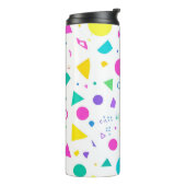 Bouteilles Isothermes Playful Neon Memphis Geometric Retro Pattern (Tourné sur la gauche)