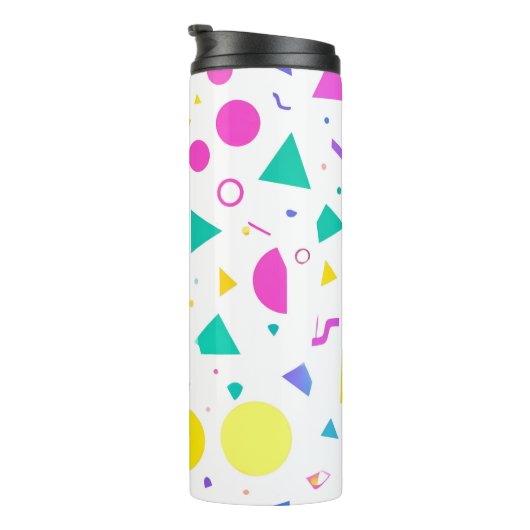 Bouteilles Isothermes Playful Neon Memphis Geometric Retro Pattern (Tourné sur la droite)