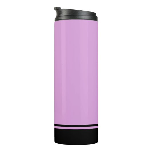 Bouteilles Isothermes Plum Noir Élégant Minimal Customisé (Tourné sur la droite)