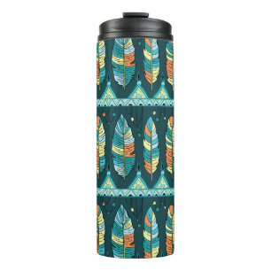 Bouteilles Isothermes Plume colorée, motif de texture sans fin