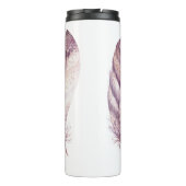 Bouteilles Isothermes Plume pourpre et rose tirée par la main (Dos)