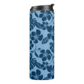 Bouteilles Isothermes PLUMÉRIE DE L'ÎLE (BLEU x 2) (Tourné sur la gauche)