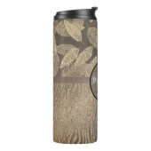 Bouteilles Isothermes Plumes chic avec monogramme d'impression Zebra (Tourné sur la gauche)