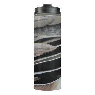 Bouteilles Isothermes Plumes de canard Photo moderne Black Grey Nature