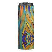 Bouteilles Isothermes Plumes en verre tendu AI Art Abstrait (Dos)