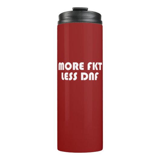 Bouteilles Isothermes Plus de FKT, moins de DNF (Devant)