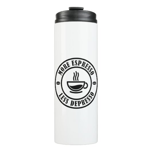 Bouteilles Isothermes Plus d'expresso Moins de dépresso (Devant)