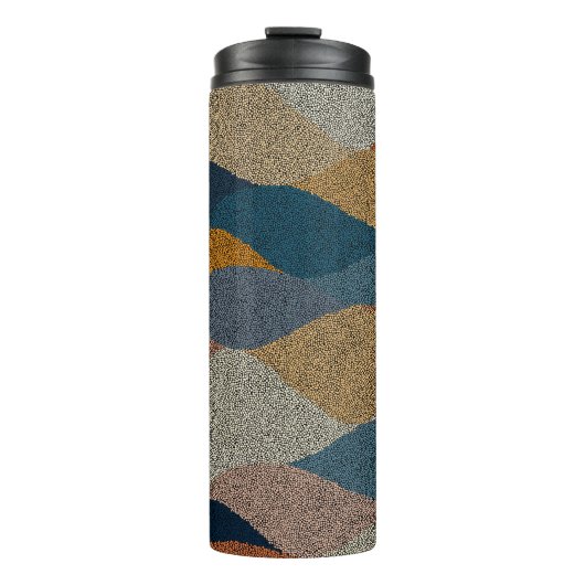 Bouteilles Isothermes Pointe Polka : Textile Vintage. (Devant)