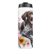 Bouteilles Isothermes Pointeur allemand courte Maman modifiable (Devant)