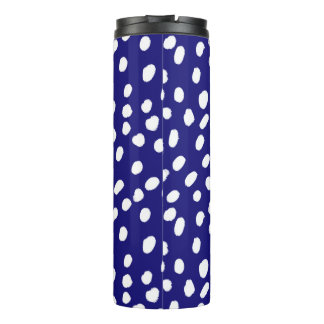 Bouteilles Isothermes Points blancs bleu foncé