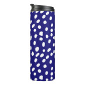 Bouteilles Isothermes Points blancs bleu foncé (Tourné sur la droite)