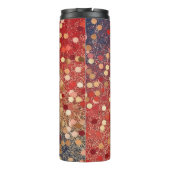 Bouteilles Isothermes Points de paillettes rouges bleus or (Dos)