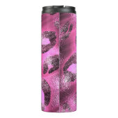 Bouteilles Isothermes Points Empreintes de léopard rose et noir Cheetah  (Dos)