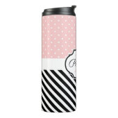 Bouteilles Isothermes Points mignons et bandes (Tourné sur la gauche)