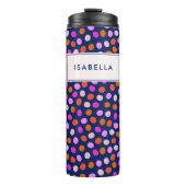 Bouteilles Isothermes Points mignons Points Bleu Clair Violet Personnali (Devant)