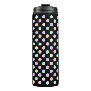 Bouteilles Isothermes Points multicolores sur noir