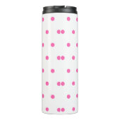 Bouteilles Isothermes Points rose monogramme (Dos)