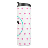 Bouteilles Isothermes Points rose monogramme (Tourné sur la droite)
