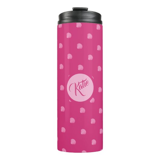 Bouteilles Isothermes Points roses-Coquillages- (Devant)