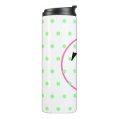 Bouteilles Isothermes Points roses Monogramme (Tourné sur la gauche)