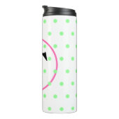 Bouteilles Isothermes Points roses Monogramme (Tourné sur la droite)
