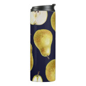 Bouteilles Isothermes Poire mûre, arrière - plan noir, jardin (Tourné sur la gauche)