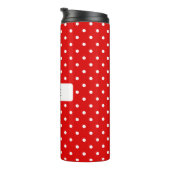 Bouteilles Isothermes Pois Blanc Sur Rouge (Tourné sur la droite)