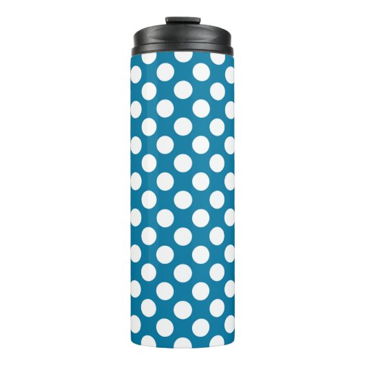 Bouteilles Isothermes Pois bleus et blancs (Devant)