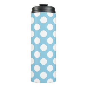 Bouteilles Isothermes Pois Bleus, Motif Pointe Polka, Points, Pointe