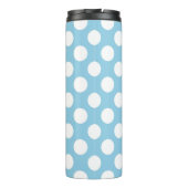 Bouteilles Isothermes Pois Bleus, Motif Pointe Polka, Points, Pointe (Dos)