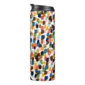 Bouteilles Isothermes Pois : Peinture à main multicolore. (Tourné sur la droite)