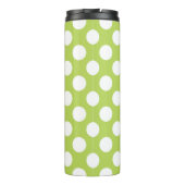 Bouteilles Isothermes Pois verts, Motif à points Polka, points, pointill (Dos)