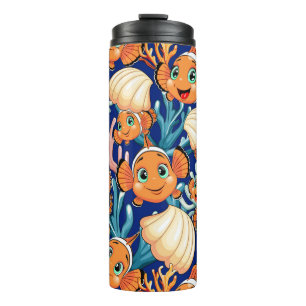 Bouteilles Isothermes Poisson clown Dessin animé Mignon Famille Sous l'e