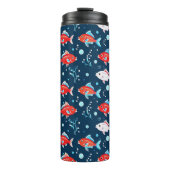 Bouteilles Isothermes Poisson rouge et bleu mignon (Devant)
