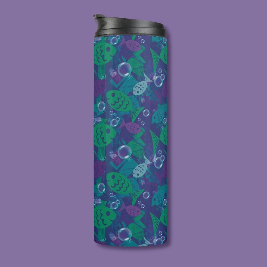 Bouteilles Isothermes Poissons et bulles Vibrant Reef Motif