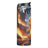 Bouteilles Isothermes Pokémon charmander peint en volcan (Tourné sur la gauche)
