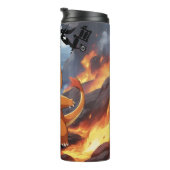 Bouteilles Isothermes Pokémon charmander peint en volcan (Tourné sur la droite)