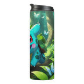 Bouteilles Isothermes Pokémon Peint Bulbasaur chasse les papillons (Tourné sur la droite)