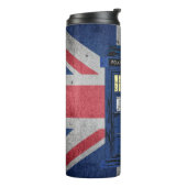 Bouteilles Isothermes Police bleue Boîte d'appel publique - Royaume-Uni  (Tourné sur la gauche)