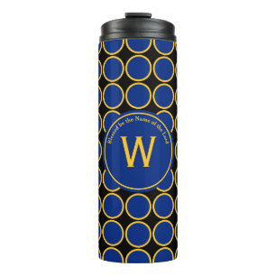 Bouteilles Isothermes POLKA DOT Cercle géométrique Monogramme Customisé
