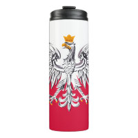 Pologne Travel Mug, drapeau patriotique polonais