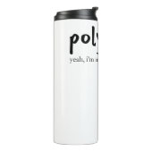 Bouteilles Isothermes Polyglot multilingue personnalisable (Femmes en te (Tourné sur la gauche)