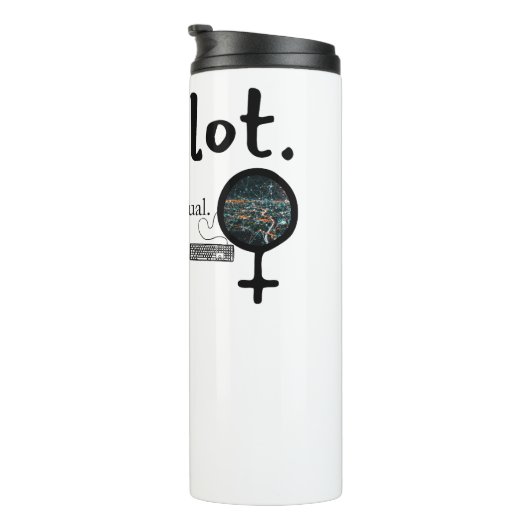 Bouteilles Isothermes Polyglot multilingue personnalisable (Femmes en te (Tourné sur la droite)
