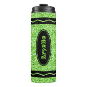 Bouteilles Isothermes Pomme Green Glitter Crayon Hot Drink Nom Tumbler (Devant)