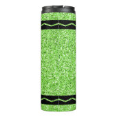 Bouteilles Isothermes Pomme Green Glitter Crayon Hot Drink Nom Tumbler (Dos)
