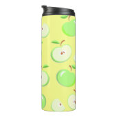 Bouteilles Isothermes Pommes motif vectoriel vert (Tourné sur la droite)