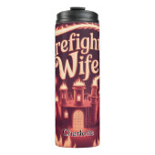 Bouteilles Isothermes Pompier Femme Romantique Château Scène (Devant)