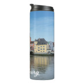 Bouteilles Isothermes Pont de pierre à Ratisbonne, Allemagne (Tourné sur la droite)