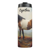 Bouteilles Isothermes Pony Brown et blanc de Shetland (Devant)